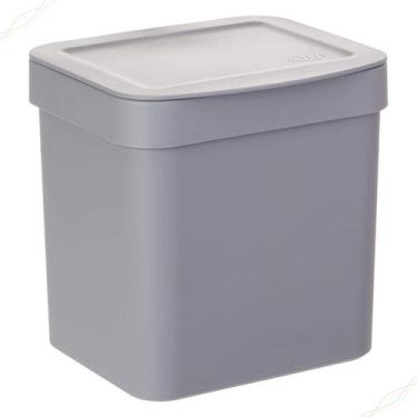 Imagem de Lixeira Trium para Pia de Cozinha com 2,5 Litros com Tampa, Compacta e