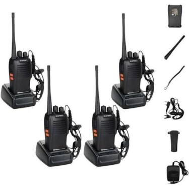 Imagem de Kit 4 Rádios Comunicador Walkie Talkie Baofeng Bf 777S - Radio Comunic