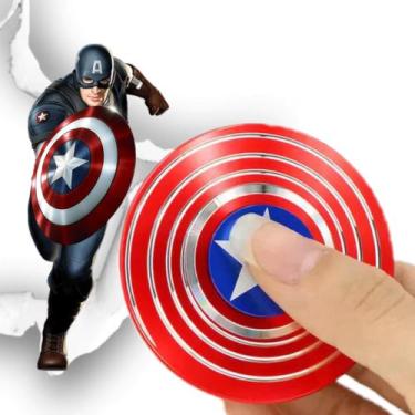 Imagem de Spinner Capitão América Com Embalagem De Metal - QG DOS PRODUTOS