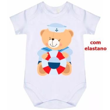 Imagem de body bebê urso marinheiro cód 1222 - nick aloha, Branco, GG