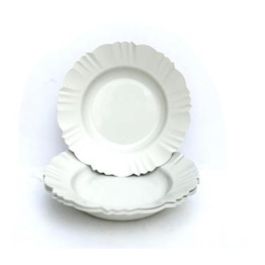 Imagem de Kit Com 10 Prato Fundo Redondo De Plástico Para Refeições - FORTINJET,