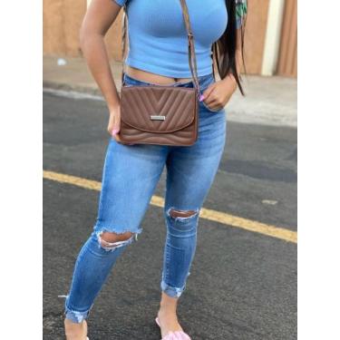 Imagem de Bolsa feminina transversal de ombro bordada lateral - SLEEP SHOES, Car