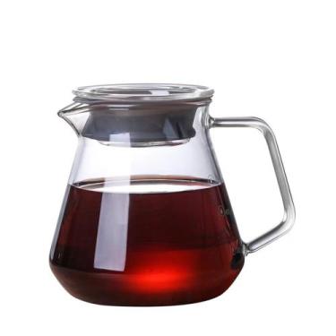 Imagem de Chaleira Bule Jarra 400ml Cafe Vidro Raleo Casa Cozinha Home