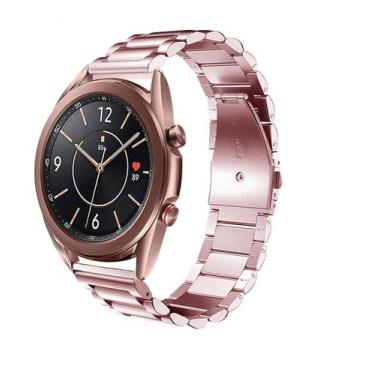 Imagem de Pulseira De Aço Para Galaxy Watch 3 45mm Cor Pink - 123smart