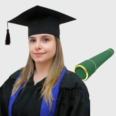 Imagem de Kit 10 Capelo para Formatura Adulto +10 Canudo - Levitali, 10 capelo p