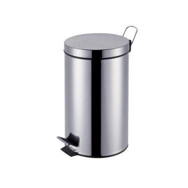 Imagem de Lixeira Pedal Inox Agata 12L 32X25X39,5Cm - MOR, Inox