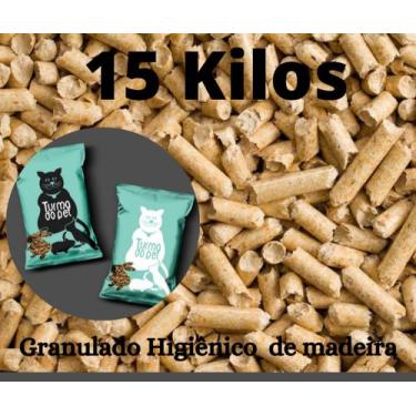 Imagem de Granulado higiênico para gatos 15 quilos. - Turma do Pet
