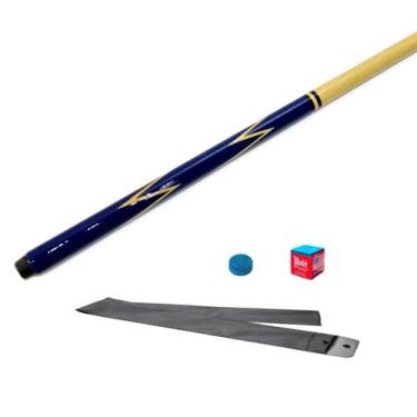 Imagem de Taco de Sinuca Inteiriço Raio Azul - Taco Bilhar Inteiro - Tacos Brasi