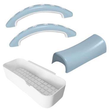 Imagem de Kit Acessórios Alças Saboneteira Encosto de Cabeça Banheira 148 Cm Vg+