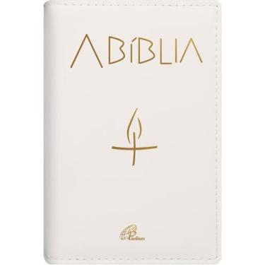 Imagem de A Bíblia Paulinas Edição Luxo Capa Almofadada Branca