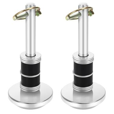 Imagem de RGQSUN 2 peças de antiderrapantes para limpa-neve compatíveis com ATV UTV Moose (tamanho do eixo de 1,5 cm), lâmina de substituição para arado de neve de trator