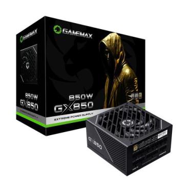 Imagem de Fonte Gamemax GX850 PRO, 850W, 80 Plus Gold, Modular, PFC Ativo, Com C