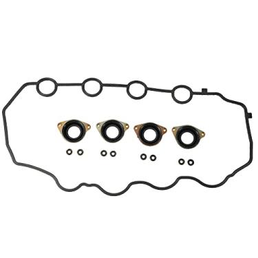 Imagem de X AUTOHAUX 1 conjunto de junta de tampa de válvula VS50620 para Honda Civic Hybrid para Honda Insight base borracha preta