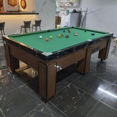 Imagem de Mesa de Sinuca e Bilhar Pró Oficial Gaveta Atrativo Compensando Naval 