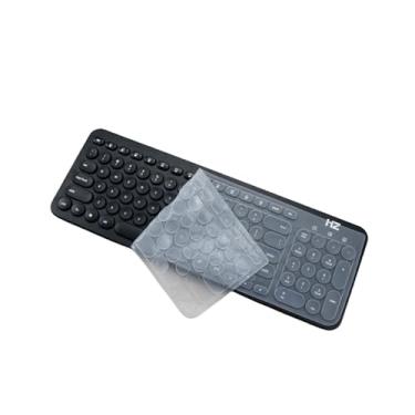 Imagem de Capa protetora de silicone para teclado de laptop compatível com Logitech K780 teclado sem fio multidispositivos K 780 15,6 (transparente)