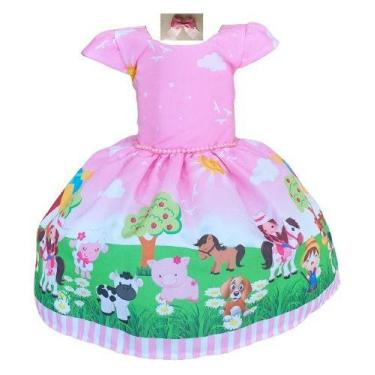Imagem de Vestido Temático Fazendinha Pérola - NALU_KIDS, 1, Rosa