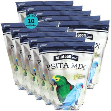 Imagem de Alcon Club Psita Mix 550g Super Premium Para Psitacídeos Kit Com 10