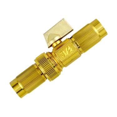 Imagem de WeiLaiKeQi Válvula de esfera 3/4 Conector de mangueira de jardim Válvula de tubo telescópica Resistente para lavagem de carros em casa Acessórios de substituição