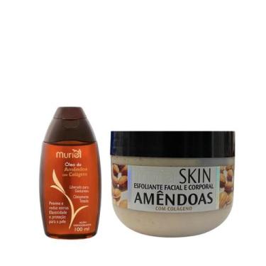 Imagem de Muriel Óleo Amêndoas com Colágeno 100ml + Esfoliante Amêndoas 250ml
