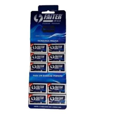 Imagem de Lamina De Barbear Faiter Black/ Kit 10 C/50 Laminas - Império