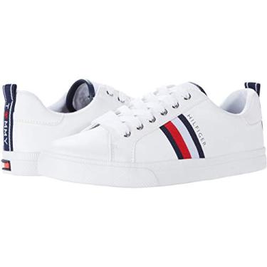 Imagem de Tommy Hilfiger Tênis feminino Landon, Branco Multi II, 39