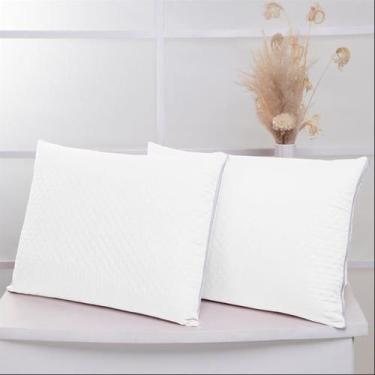 Imagem de Kit 02 Porta Travesseiro Matelado 400 Fios 70cm x 50cm Cores Lisas - V