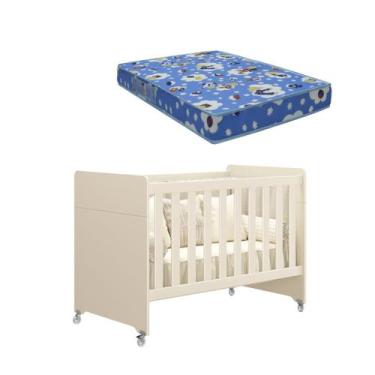 Imagem de Berço Americano Evolution Multifuncional 4 em 1 Areia Fosco com Colchã