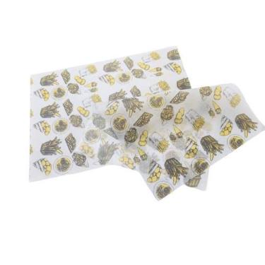 Imagem de Papel anti gordura forrar caixa d porções de fritas delivery - Mamedes