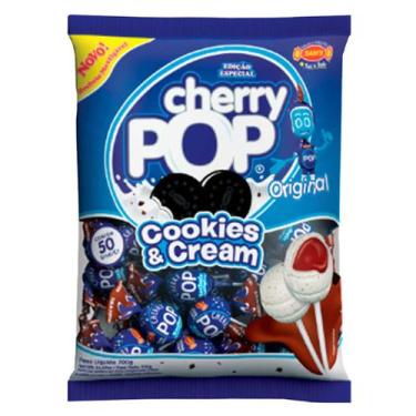 Imagem de Pirulito Cherry Pop Cookies & Cream c/50 und - Simas