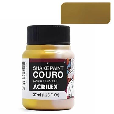 Imagem de Tinta Pinta Couro Shake Paint Acrilex 37ml Natural Sintético, Ouro