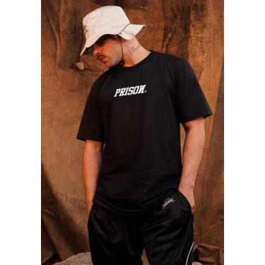 Imagem de Camiseta Streetwear Prison White and Black Logo, GG