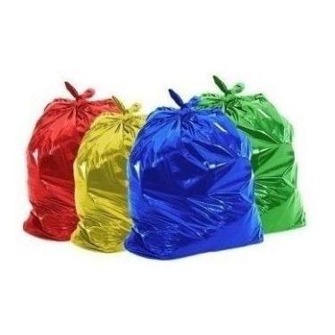 Imagem de Saco De Lixo 20 Litros Colorido 4 Pacotes C/100 De Cada Cor - HIGIPACK
