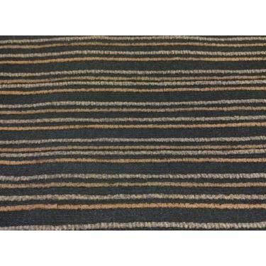 Imagem de Tecido Chenille - preto com listras marrom  - Via Decor
