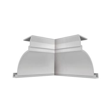 Imagem de Canto Interno de Acabamento ou Rodaforro Nobre Branco Plasbil 4 Peças