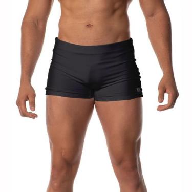 Imagem de Sunga Moda Praia Boxer Sem Estampa Confortável Resistente - w2store, P