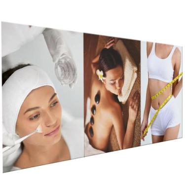 Imagem de Quadros Decorativos Beleza Feminina Massagem Estética Sala Escritório 