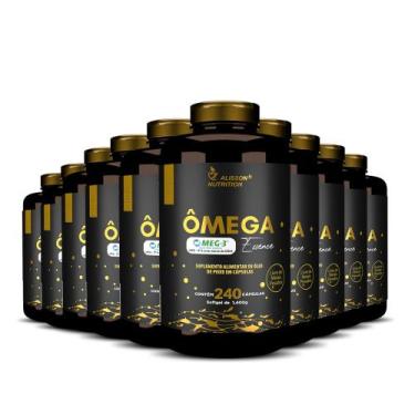 Imagem de Mega Ômega-3 1000mg 10x240caps Rico Em Epa 540mg Dha 360mg - Alisson N