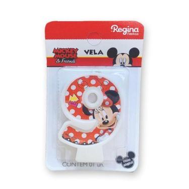 Imagem de Vela Festa Minnie Número 9 - 01 unidade - Regina - Rizzo Festas