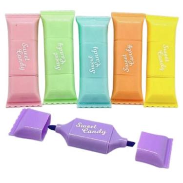 Imagem de Kit Marcador de Texto em Formato de Sweet Candy (6 Peças) - YA Varieda