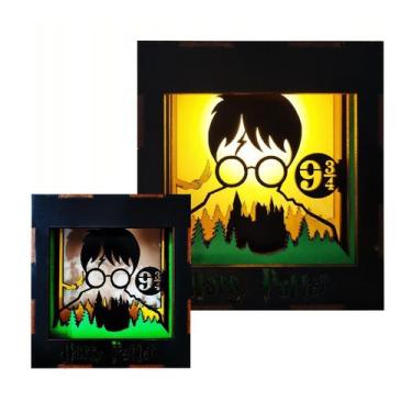 Imagem de Luminaria Harry Potter 3D, Quadro 3D Harry Potter, Abajur HP - Ecolase