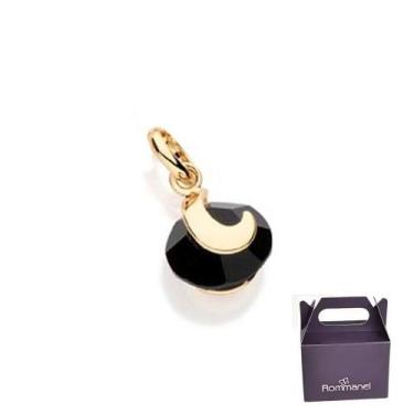 Imagem de Pingente Rommanel Solitário Cristal Com Garra 541672, Preto