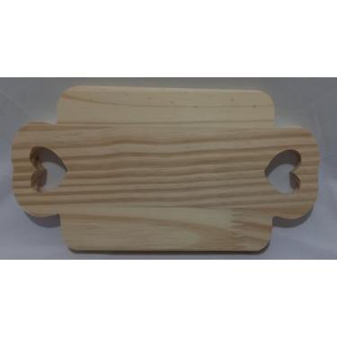 Imagem de Tabua Retangular Baguete pequena 26cm x 14 cm frios queijos  decoração