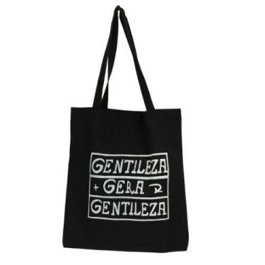 Imagem de Bolsa Ecobag 100% algodão Black Estampa GENTILEZA GERA... - CARIOCA MA