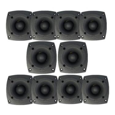 Imagem de Kit 10 Super Tweeter Profissional 120w Rms 8 Ohms Tuiter - Compet