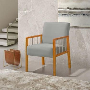 Imagem de Poltrona Decorativa Base em Madeira Maciça e Corda Náutica Copacabana 