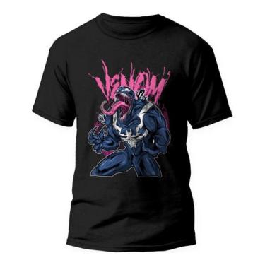 Imagem de Camiseta Venom Homem Aranha Camisa 100% Algodão - Kamisetas Otaku, Pre