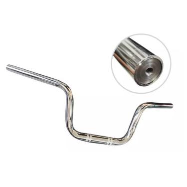 Imagem de Guidão Modelo Cargo Para Motos Titan Fan 160 Guidão Cromado Reforçado 