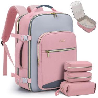 Imagem de Mochila de Viagem LOVEVOOK 40L para Mulheres com 3 Cubos de Embalagem