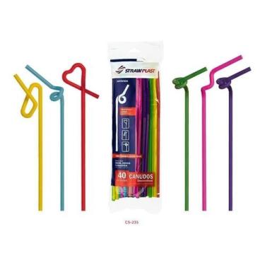 Imagem de Canudo Decorativo Artístico Strawplast 80 Unidades