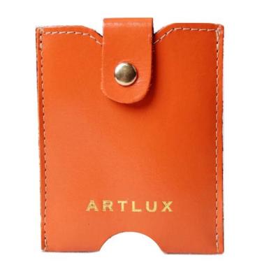 Imagem de Porta Cartão Anti Furto em Couro Artlux 5002, Laranja